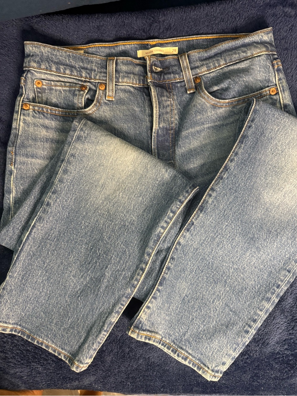 Levi's Light Blue Women's Wedgie Straight Leg Jeans sz 29